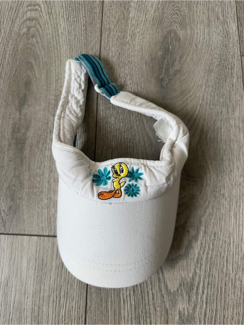 tweety bird embroidered visor hat